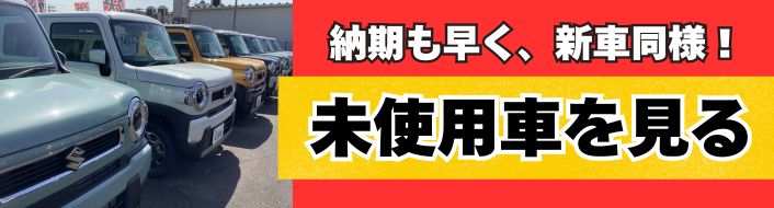 納期も早く、新車同様！未使用車を見る